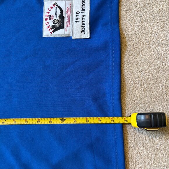 Johnny Unitas #19 Long Sleeve Jersey 1970 Throwback Authentics Men's Size 54 - Picture 4 of 7